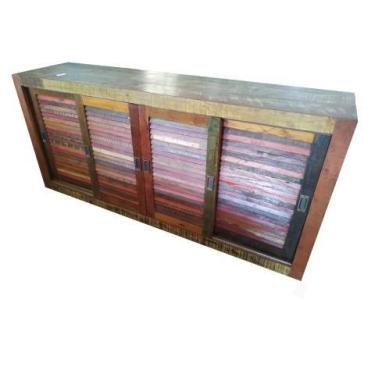 Imagem de Buffet Rústico Isa em Madeira de Demolição - Cód 06 - Barrocarte 