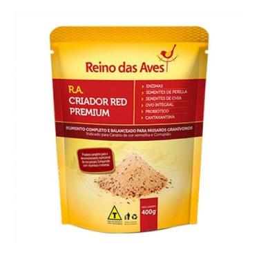 Imagem de Ração Reino das Aves Farinhada Criador Red Premium para Pássaros - 400