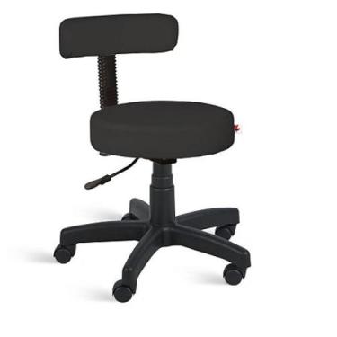 Imagem de Cadeira Mocho estética Preto - Frisokar