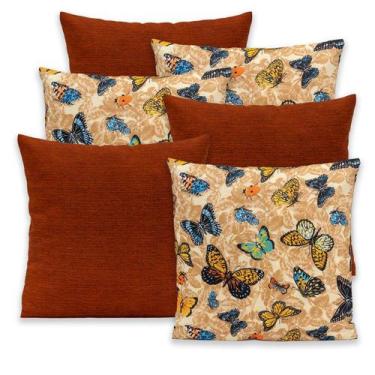 Imagem de Kit 6 Capas de Almofada c/ Zíper 40x40cm Gorgurinho - Dryka Enxovais, 