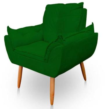 Imagem de Poltrona Decorativa Opala Sala de Estar Tecido Suede - Horizonte Móvei