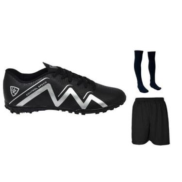 Imagem de Chuteira Society Control Speed Adulto Juvenil Sosaite Gramado Sintétic