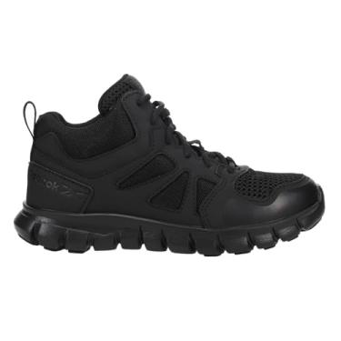 Imagem de Reebok Bota feminina Rb805 Sublite Cushion Tactical Mid Cut Soft Toe Preta Militar, Preto, 40