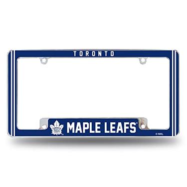 Imagem de Rico Industries Moldura de placa automotiva NHL Toronto Maple Leafs Classic 30,48 cm x 15,24 cm cromada para carro/caminhão/SUV