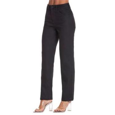 Imagem de Calça Feminina Gatos e Atos Sarja Reta Cropped Preta - G2457-Feminino