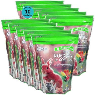 Imagem de Alcon Club Blend Roedores e Coelhos 300g Super Premium Kit Com 10