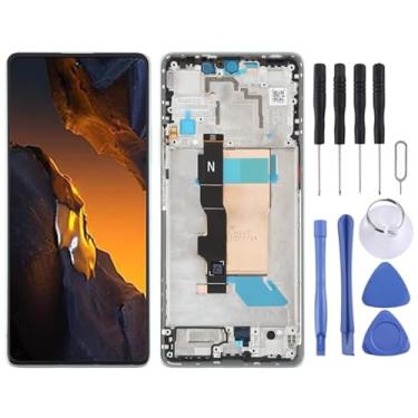 Imagem de tela Para Xiaomi Poco F5 Original Material AMOLED Digitalizador de tela LCD Montagem completa com quadro substituição da tela