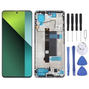 Imagem de tela Para Xiaomi Redmi Nota 13 Pro 5G Original Material AMOLED Digitalizador de tela LCD Montagem completa com quadro substituição da tela