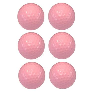 Imagem de Bolas de golfe em miniatura - Bolas de minigolfe coloridas (rosa (6PK))