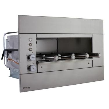 Imagem de Churrasqueira a Gás de Embutir Titan Prime Suprema 4 Espetos Rotativos 220V