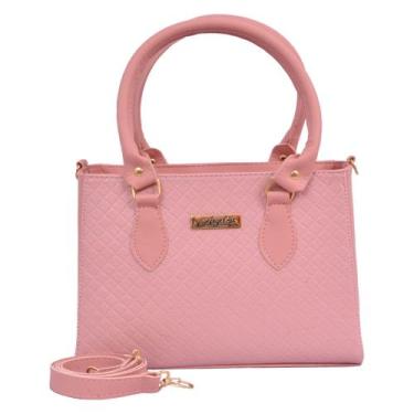 Imagem de Bolsa Feminina alça de mão + alça transversal - Aryel, Rosa