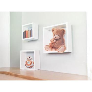 Imagem de Kit 03 Nichos Quadrados Decoração Estilo Quarto Sala Hall - Brisa Arte