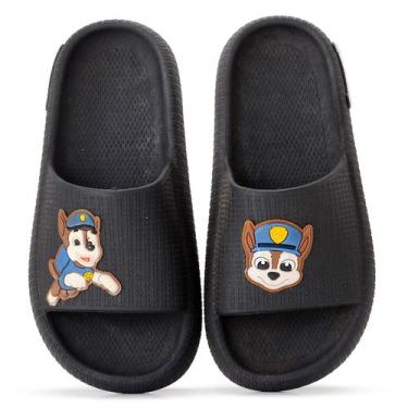 Imagem de Sandália Chinelo Infantil Patrulha Canina Slide Nuvem Menino e Menina 