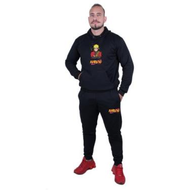 Imagem de Conjunto Moletom Do Naruto Anime Japones Blusa + Calça Agasalho Invern