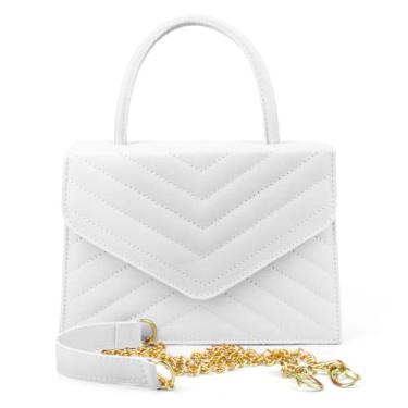 Imagem de bolsa feminina festa carteira elegante casamento - Ziws, Branco