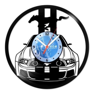 Imagem de Relógio De Parede Disco Vinil Carros - Mustang - VCA-046 - Modernarte