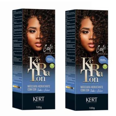 Imagem de Kit 2 Keraton Tonalizante Banho De Brilho Cafe - Kert
