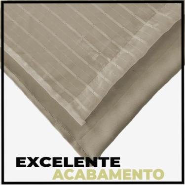 Imagem de cortina apartamento blackout Fiori sala 2,80 x 2,30 preto - Bravin Cor