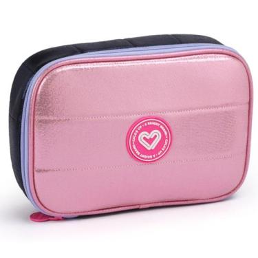 Imagem de Estojo Box Color Up Metalizado Feminino Juvenil Escolar - Seanite, Mar