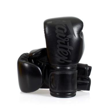 Imagem de Luva de Microfibra Fairtex com Punho alongado Solid Black, 10 Oz