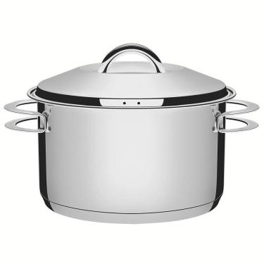 Imagem de Caçarola Tramontina Solar Funda em Aço Inox Fundo Triplo com Tampa e Alças 16 cm 1,8 L...