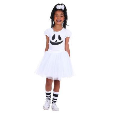Imagem de Fantasia Fantasma Fantasmagórico - body e saia tutu - Quimera Kids, 12