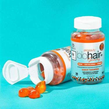 Imagem de Biohair Gummy Akmos 30 Gomas Biotina, Ácido Hialurônico Vit+ Sabor Tan