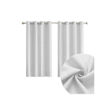 Imagem de Kit Cortina 3,00m x 1,60m Rústica Com Varão 2m Beleza Natural e Pratic