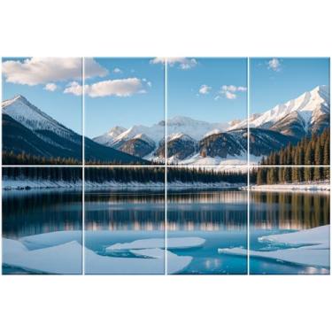 Imagem de HIRESC Pacote com 8 painéis acústicos artísticos de espuma de parede à prova de som, painéis absorventes de som de 121 x 81 cm, bloqueador de som decorativo, tratamento acústico para estúdio de