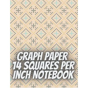 Imagem de Graph Paper 14 squares per inch notebook: Large print For Creating embroidery pattern, Needlework designs, isometric graph paper journal For ... Journal | gift for cross stitchers, designers