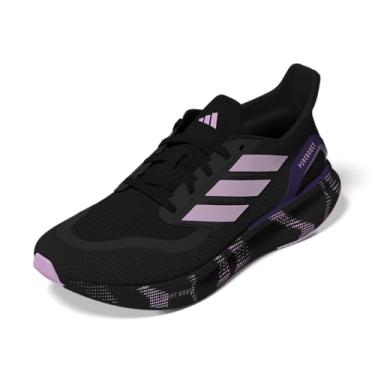Imagem de adidas Tênis de corrida feminino Pureboost 5, Preto/Bliss Lilás/Branco, 36