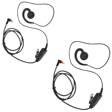 Imagem de Pdflie 2 unidades de fone de ouvido giratório C com microfone PTT para Motorola Wave Radio DLR110 TLK100 TLK110 SL300 SL1600 SL2600 SL3500e SL4000 SL7000e SL7550 SL7550e SL7580 SL7580e SL7580e 7590