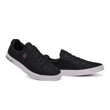 Imagem de Tenis casual masculino sapatenis estilo skatista confortável leve (Preto, BR, Adulto, Numérico, 41)