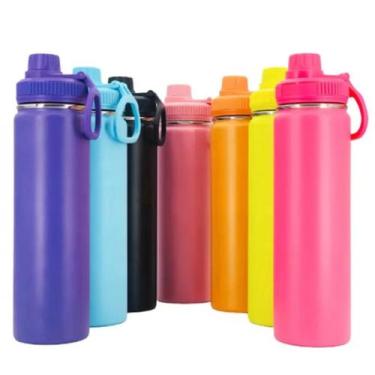 Imagem de Garrafa De Água Térmica Esportiva Inox 600ml Com Alça Premium - SMART,