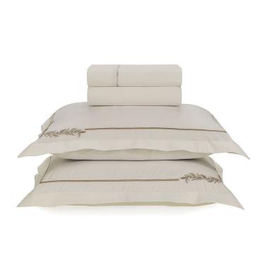 Imagem de Jogo de Cama Casal Karsten Bordado 200 Fios Percal 100% Algodão Blenda