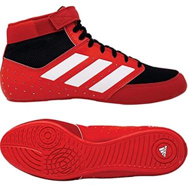 Imagem de adidas Sapato de Luta Livre Masculino Mat Hog 2.0, Vermelho/preto/branco., 11