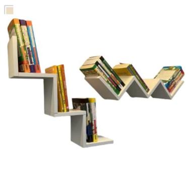 Imagem de Prateleira Nicho Branco Mdf Quarto Sala P/ Livro sala - Inffinity Móve