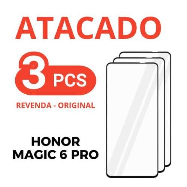 Imagem de Kit 3 Película De Vidro Temperado 3D Honor Magic 6 Pro + NF - Nc Newca