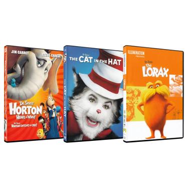 Imagem de The Cat in the Hat / Dr. Seuss Hears A Who! / The Lorax (3-Pack)