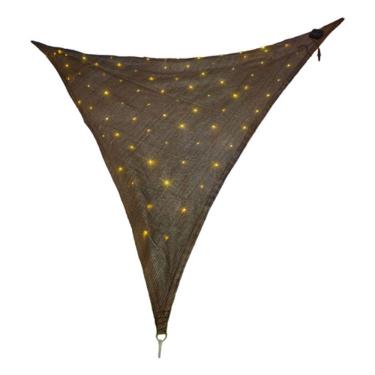 Imagem de Toldo Tenda Sombra Vela Com Iluminacao Solar Em Led 2x2x2