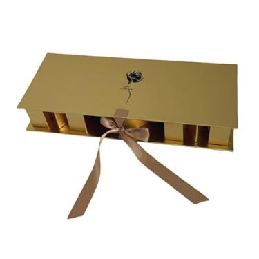 Imagem de Esquirla Mãe caixa de presente caixa de embalagem Caixa de embalagem Acessórios para decoração da mãe multiuso para artesanato diy 43x18x6.8cm papelão de, Dourado