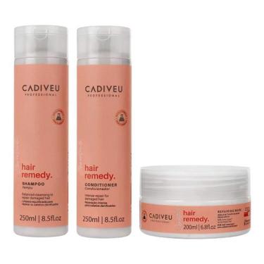 Imagem de Cadiveu Essentials Hair Remedy Original 3 Produtos Home Care - Cadiveu