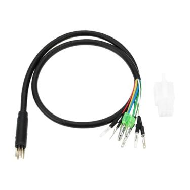 Imagem de eMagTech 1 peça conector de cabo Ebike de 9 pinos cabo de motor macho 55 cm 12-72 V para cubo de engrenagem sem escova motor cubo sem engrenagem motor acessório de bicicleta elétrica