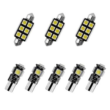 Imagem de 8X-SPEED 8 peças lâmpada LED interior 5050 chip para Chevrolet Sonic MK2 2012–2020 caixa de luvas de leitura concluída porta-malas espelho viseira de sol luz