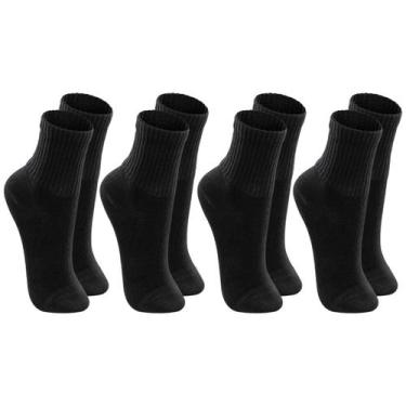 Imagem de Kit De 4 Pares Meia Lupo Sport Kids Cano Curto Infantil Algodão Cores 