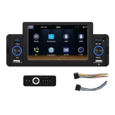 Imagem de Central Multimidia MP5 1Din 5 Polegadas, Bluetooth, USB, Espelha o Cel