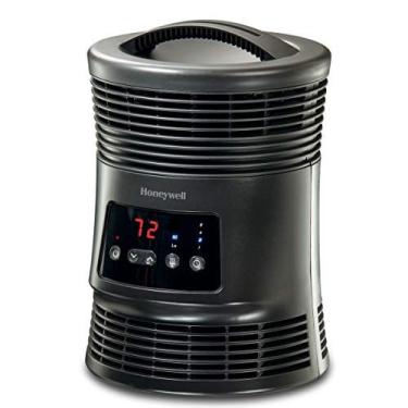 Imagem de Honeywell HHF370B 360 Graus Surround Ventilador forçado Aquecedor forçado com calor surround saída de calor Carvão Cinza Energia Eficiente Aquecedor P