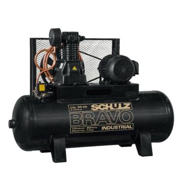Imagem de Compressor Ar Schulz Bravo CSL 30BR/250 30PCM 250LT 220/380V