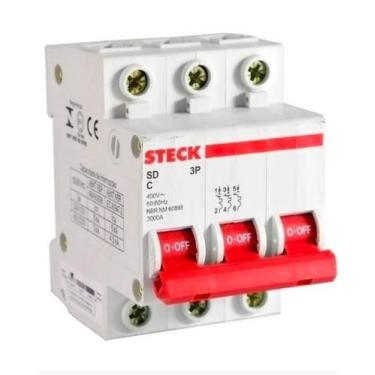 Imagem de Disjuntor trifasico 70a curva c 4,5ka - STECK