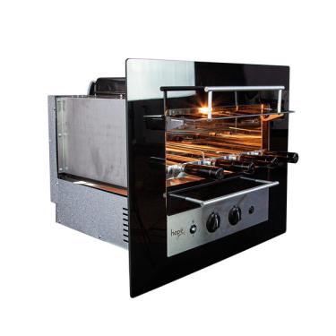 Imagem de Churrasqueira Gourmet Rotativa A Gás Natural Embutir 48x52cm